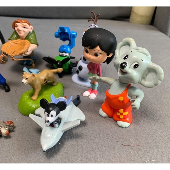 14 Mixed Disney & DreamWorks Frozen Lion King Kids Meal Figurine Set - Picture 5 of 13